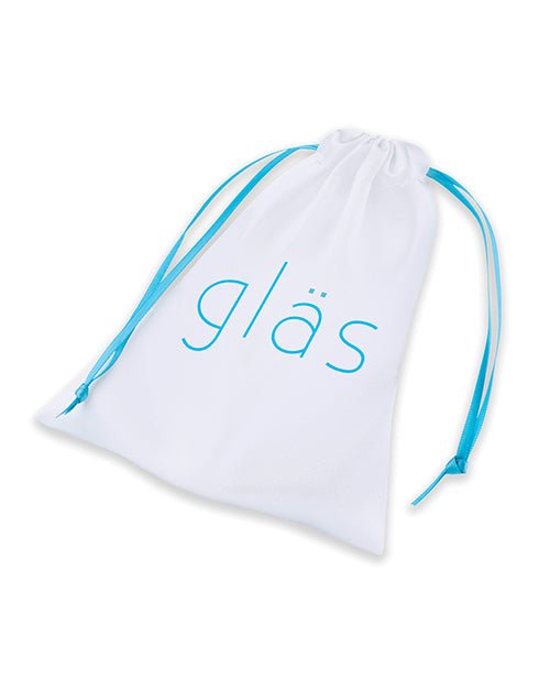 Glas 4" Beaded Glass Butt Plug w/Tapered Base - Clear | Shop Lowest Prices at Funlove.com