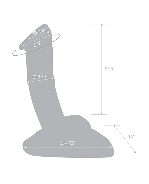 Glas 7.5" Rideable Standing Cock w/Stability Base | Shop Lowest Prices at Funlove.com