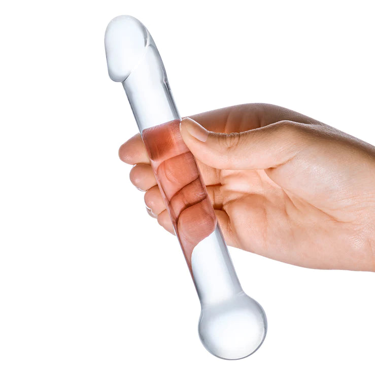 Glas 7" Realistic Head Glass Dildo