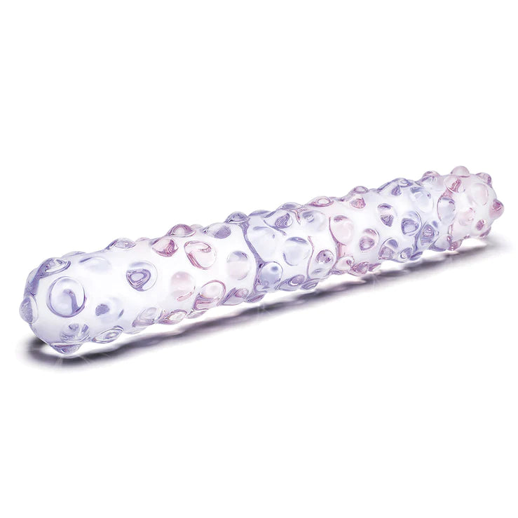 Glas Purple Rose Nubby Glass Dildo