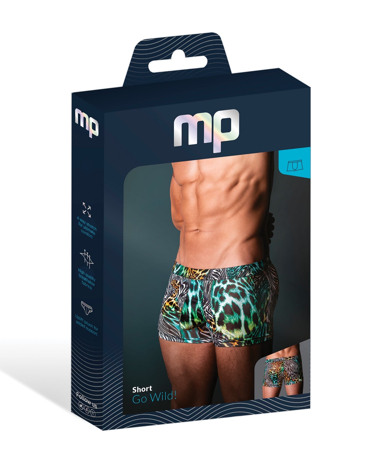 Go Wild Uplift Mini Short - Animal Multi XL | Shop Lowest Prices at Funlove.com