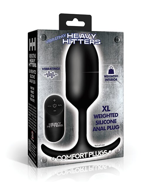 Heavy Hitters - Vibrating Weighted Silicone Anal Plug - Extra Large | Shop Lowest Prices at Funlove.com