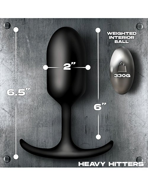 Heavy Hitters - Vibrating Weighted Silicone Anal Plug - Extra Large | Shop Lowest Prices at Funlove.com