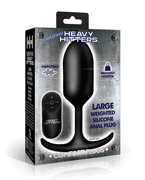 Heavy Hitters - Vibrating Weighted Silicone Anal Plug - Large | Shop Lowest Prices at Funlove.com