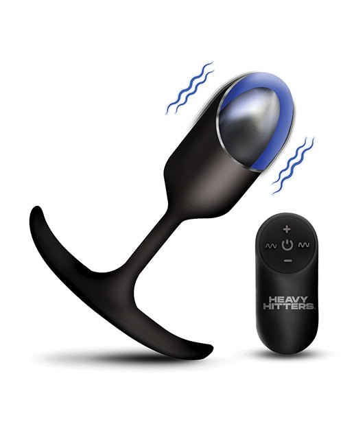Heavy Hitters - Vibrating Weighted Silicone Anal Plug - Medium | Shop Lowest Prices at Funlove.com