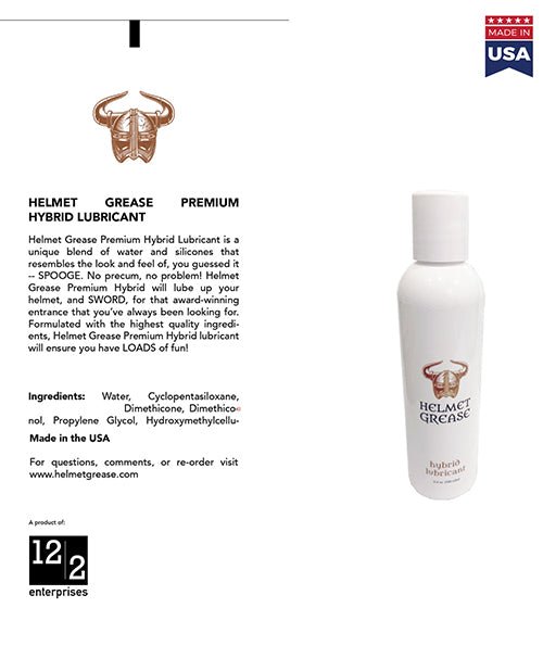 Helmet Grease Hybrid Lubricant - 3.4 oz Bottle | Shop Lowest Prices at Funlove.com