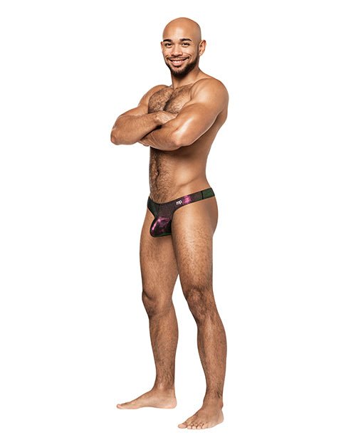 Hocus Pocus Stretch Poly Spandex Uplift Bong Thong Purple | Shop Lowest Prices at Funlove.com