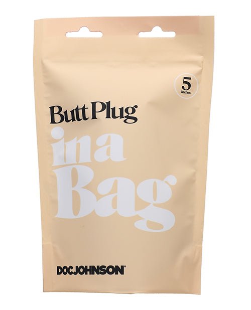 In A Bag 5" Butt Plug - Black | Shop Lowest Prices at Funlove.com