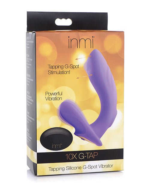 Inmi 10x G - Tap Tapping Silicone G Spot Vibrator - Purple | Shop Lowest Prices at Funlove.com