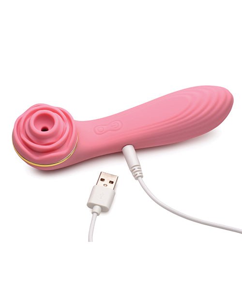 Inmi Bloomgasm Passion Petals Rose 10X Suction & Vibrator - Pink | Shop Lowest Prices at Funlove.com