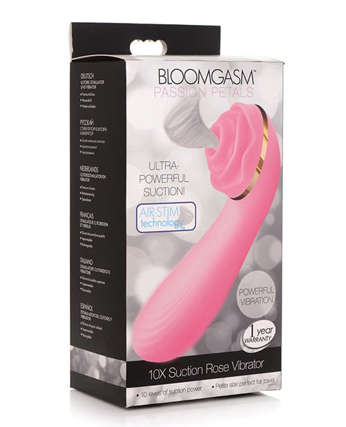 Inmi Bloomgasm Passion Petals Rose 10X Suction & Vibrator - Pink | Shop Lowest Prices at Funlove.com