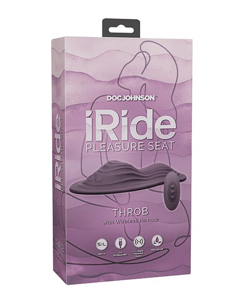 iRide Pleasure Seat Throb Stimulator Rechargeable w/Wireless Remote - Dusty Purple | Shop Lowest Prices at Funlove.com