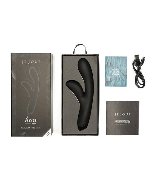 Je Joue Hera Flex Rabbit Vibrator - Black | Shop Lowest Prices at Funlove.com