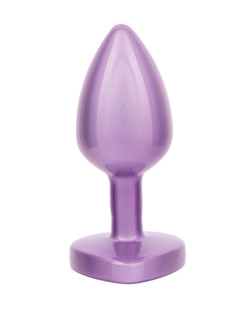 Jewel Amethyst Heart Butt Plug - Small, Purple | Shop Lowest Prices at Funlove.com