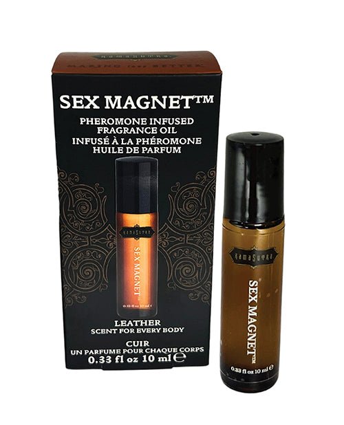 Kama Sutra Sex Magnet Pheromone Roll On Oil - Leather | Shop Lowest Prices at Funlove.com