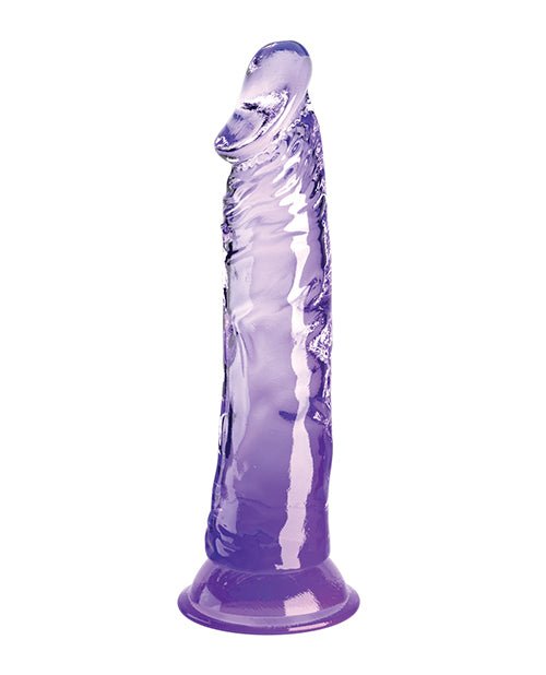 King Cock Clear 8" Cock - Purple | Shop Lowest Prices at Funlove.com
