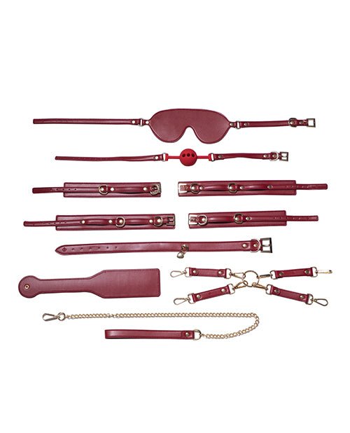 Kinky Play Box Red Passion 8 pc Set Bondage Kit - Red | Shop Lowest Prices at Funlove.com