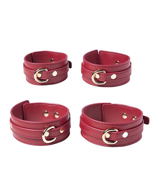 Kinky Play Box Red Passion 8 pc Set Bondage Kit - Red | Shop Lowest Prices at Funlove.com