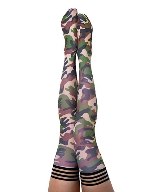Kix'ies Alex Thigh High Camouflage A | Shop Lowest Prices at Funlove.com