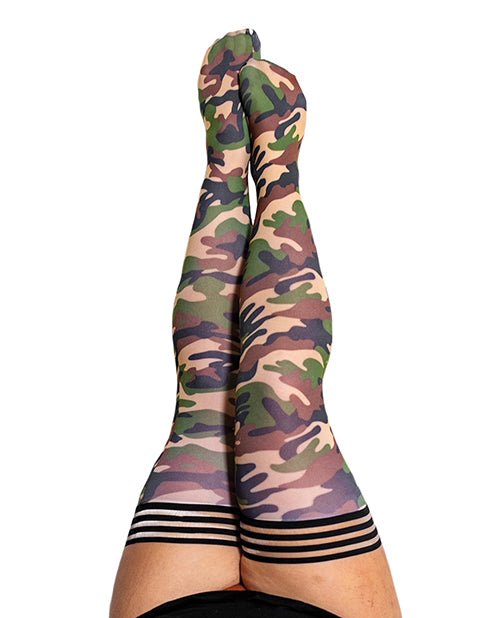 Kix'ies Alex Thigh High Camouflage C | Shop Lowest Prices at Funlove.com