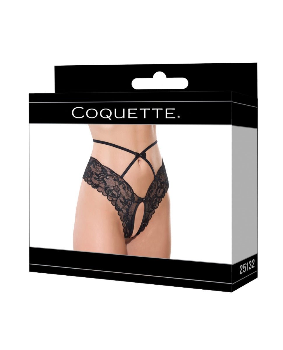 Lace Hipster Panty w/Bow Detail - Black XL | Shop Lowest Prices at Funlove.com