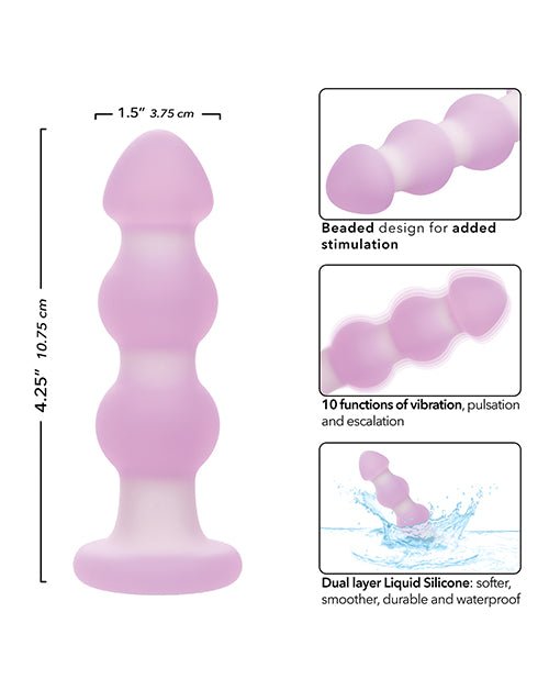 Lavender Haze Beaded Anal Probe - Lavender/White | Shop Lowest Prices at Funlove.com