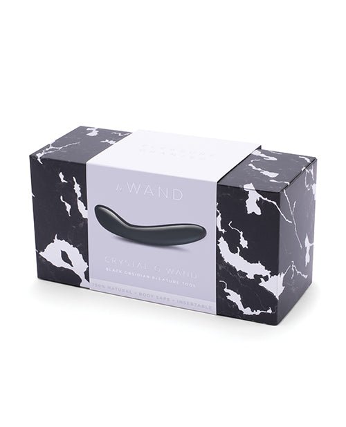 Le Wand Crystal G - Wand Stimulator - Black Obsidian | Shop Lowest Prices at Funlove.com