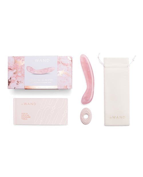 Le Wand Crystal G - Wand Stimulator - Rose Quartz | Shop Lowest Prices at Funlove.com