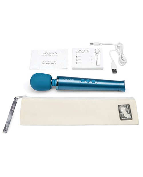 Le Wand Petite Rechargeable Massager - Blue | Shop Lowest Prices at Funlove.com