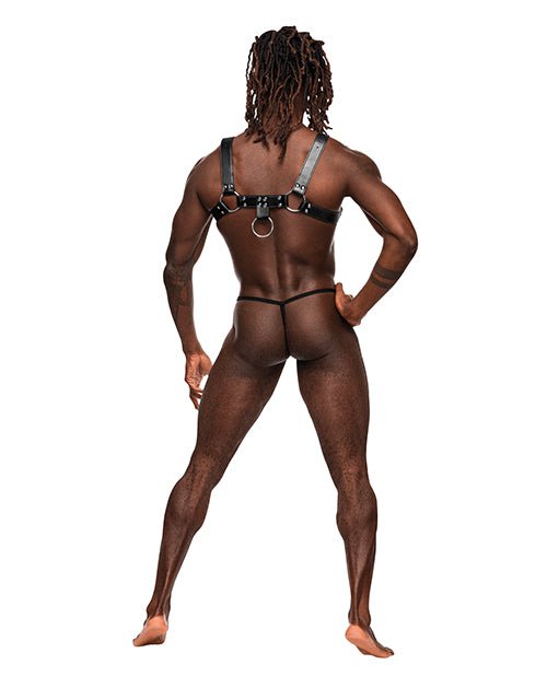 Libra Pu Leather Chest Harness Black O/s | Shop Lowest Prices at Funlove.com
