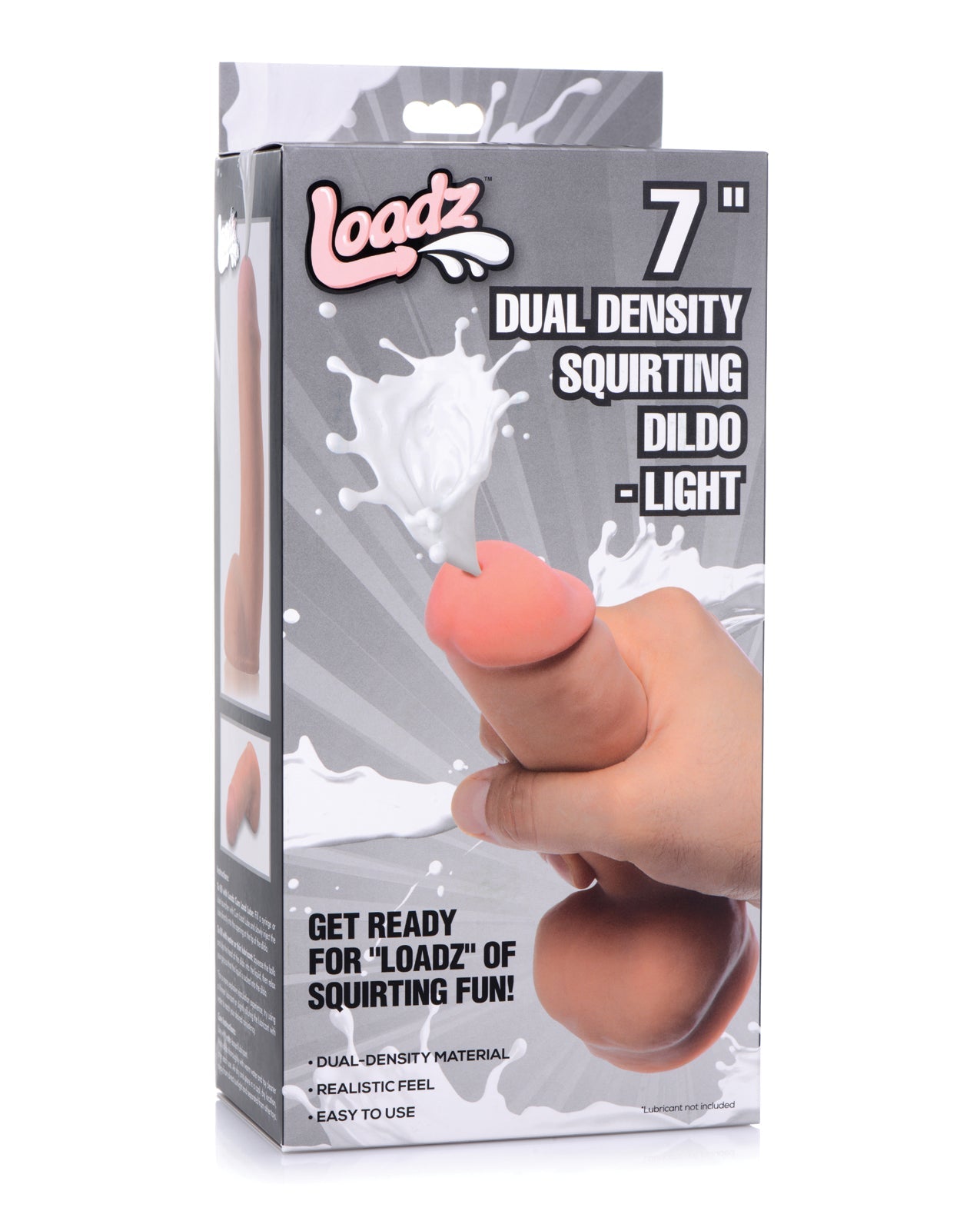 Loadz 7" Dual Density Squirting Dildo - Light | Shop Lowest Prices at Funlove.com