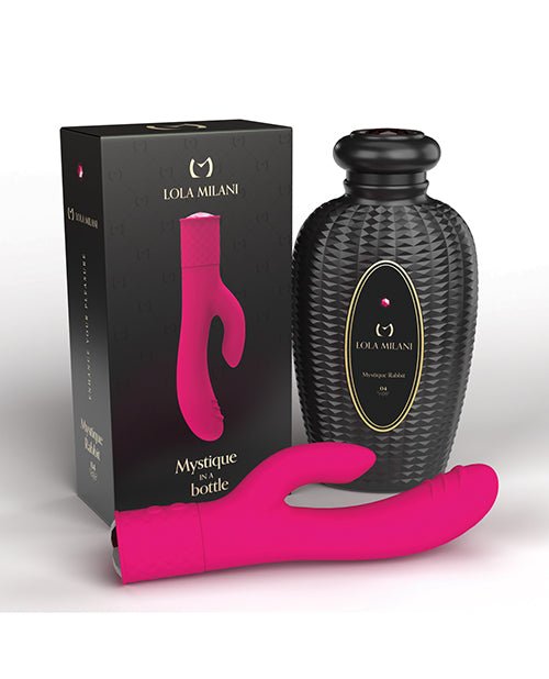 Lola Milani Mystique Rabbit w/Black Bottle - Fuchsia | Shop Lowest Prices at Funlove.com