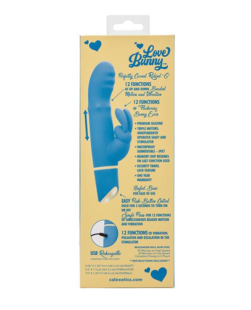 Love Bunny Beaded "G" Bunny - Blue | Shop Lowest Prices at Funlove.com