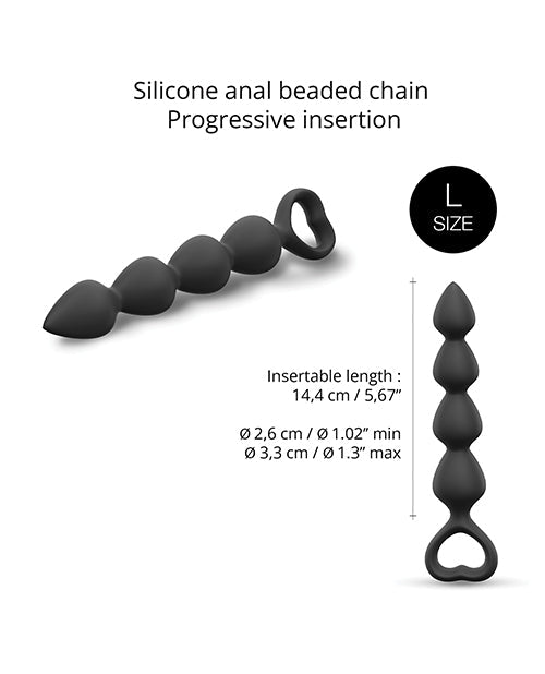 Love to Love Bing Bang Anal Bead - Black Onyx Large | Shop Lowest Prices at Funlove.com