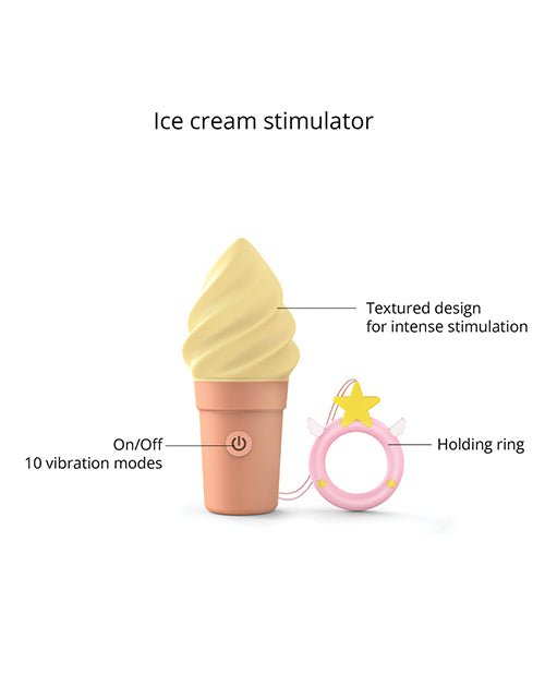 Love to Love Cand'ice Ice Cream Cone Stimulator - Vanilla Pop | Shop Lowest Prices at Funlove.com
