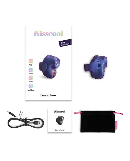Love to Love Kisscool Tapping Finger Vibe - Midnight Indigo | Shop Lowest Prices at Funlove.com