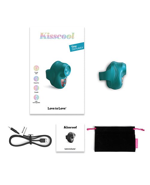 Love to Love Kisscool Tapping Finger Vibe - Teal Me | Shop Lowest Prices at Funlove.com