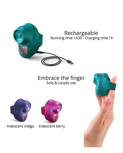Love to Love Kisscool Tapping Finger Vibe - Teal Me | Shop Lowest Prices at Funlove.com
