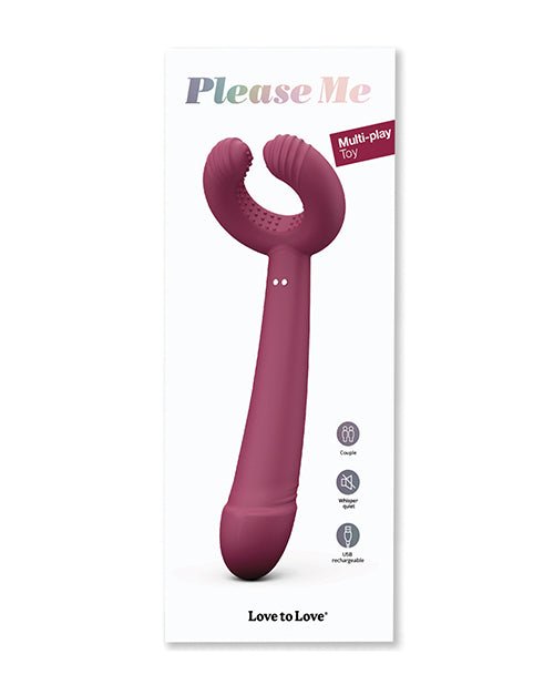 Love to Love Please Me Multi - Play Vibrator - Plum Star | Shop Lowest Prices at Funlove.com