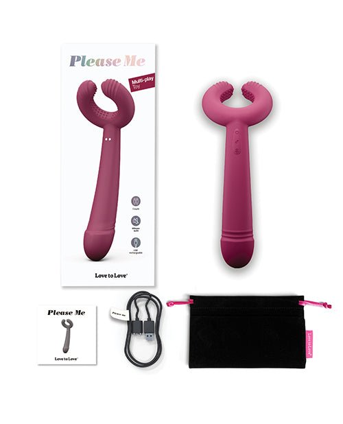 Love to Love Please Me Multi - Play Vibrator - Plum Star | Shop Lowest Prices at Funlove.com
