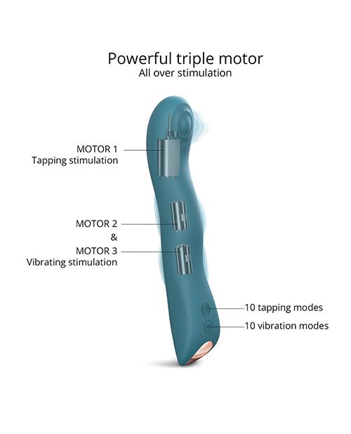 Love to Love Swap Tapping Vibrator - Teal Me | Shop Lowest Prices at Funlove.com