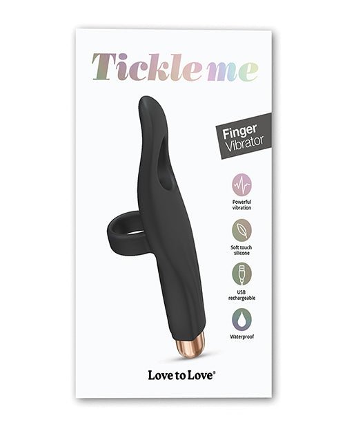 Love to Love Tickle Me Finger Vibe - Black Onyx | Shop Lowest Prices at Funlove.com