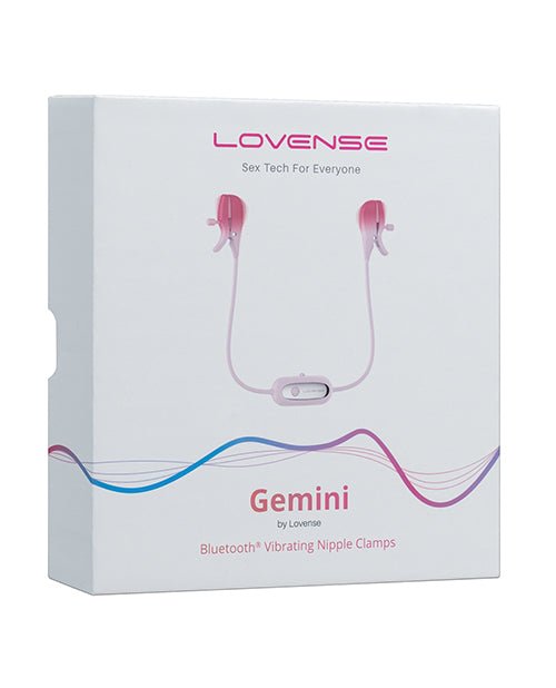 Lovense Gemini Vibrating Nipple Clamps - Pink | Shop Lowest Prices at Funlove.com