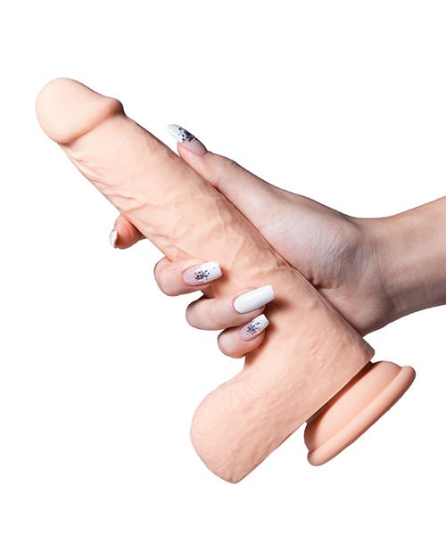 Luis App Controlled Realistic 8.5" Thrusting Dildo Vibrator - Ivory | Shop Lowest Prices at Funlove.com