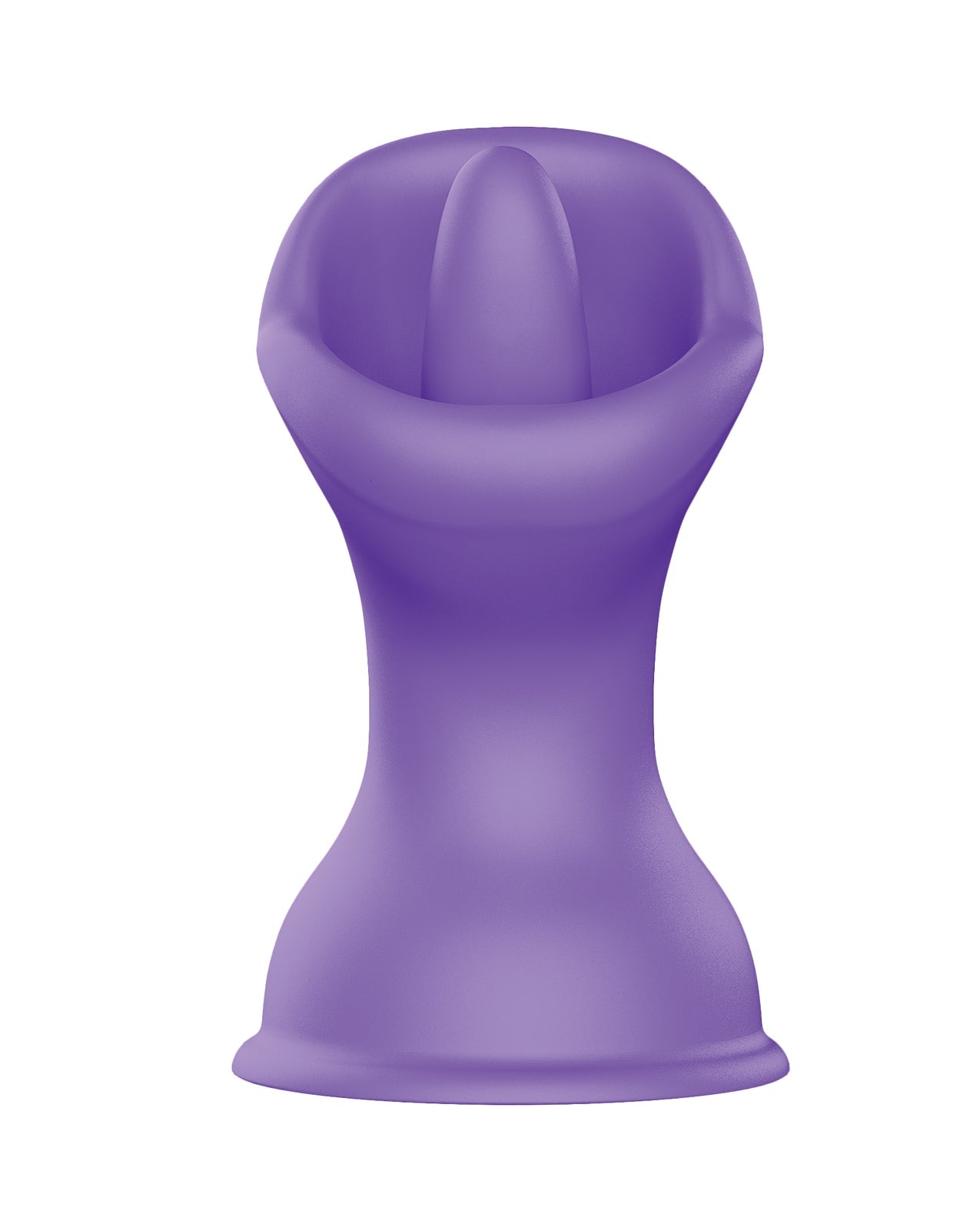 Luv Inc. Mouth & Tougue Suction Cup Vibrator - Purple | Shop Lowest Prices at Funlove.com