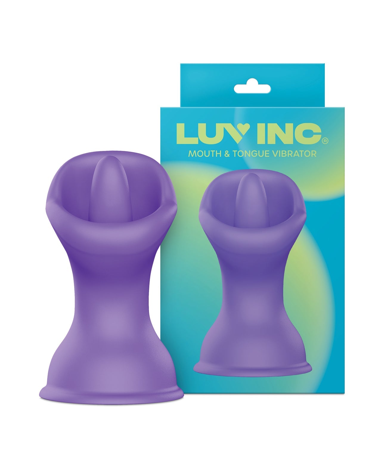 Luv Inc. Mouth & Tougue Suction Cup Vibrator - Purple | Shop Lowest Prices at Funlove.com