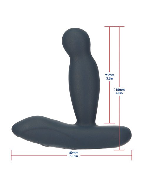 Lux Active Revolve 4.5" Rotating & Vibrating Anal Massager - Dark Blue | Shop Lowest Prices at Funlove.com