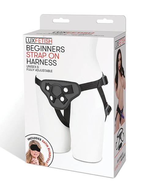 Lux Fetish Beginners Strap On Harness - Black | Shop Lowest Prices at Funlove.com