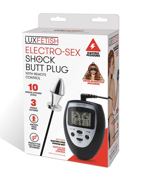 Lux Fetish Electro Sex Shock Butt Plug w/Remote | Shop Lowest Prices at Funlove.com