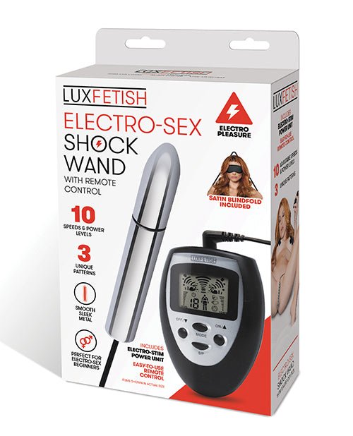Lux Fetish Electro Sex Shock Wand w/Remote | Shop Lowest Prices at Funlove.com